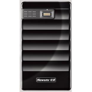 纽曼(Newsmy) 指纹王系列 2.5英寸USB2.0 移动硬盘500G（黑色）